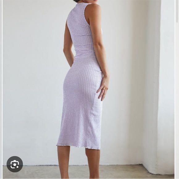 Verona Dress seersucker midi dress - Picture 3 of 11